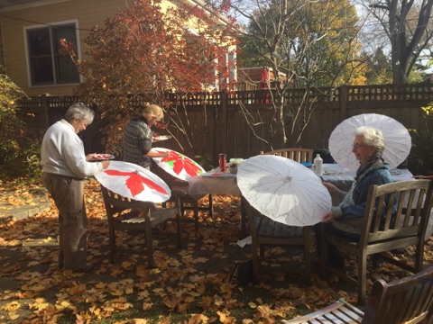 Painting at Craft and Chat