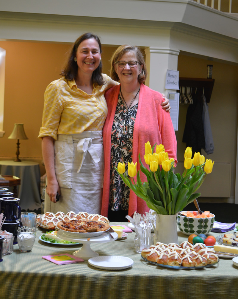 Hot cross buns at coffee hour